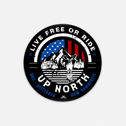 Live Free or Ride - Permanent Sticker