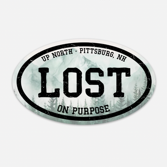 Lost on Purpose - Permanent Sticker