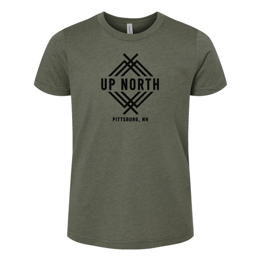 Youth Logo Tee - Heather Military Green