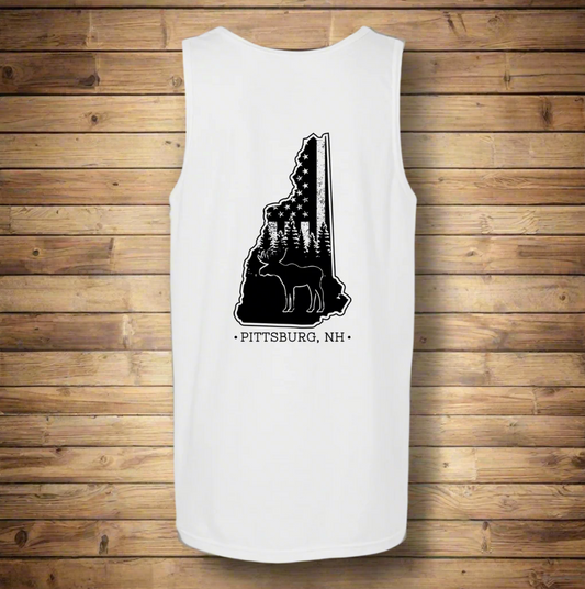 White Tank - NH Flag Treeline & Moose