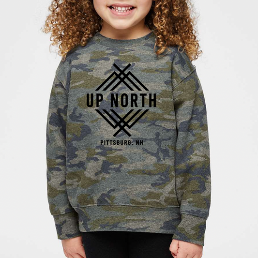 Up North Logo Toddler Crew - Camo