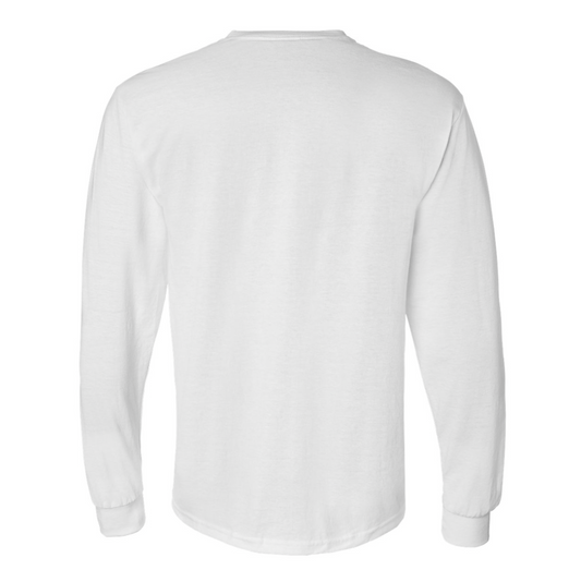 Up North Logo LS Tee - White