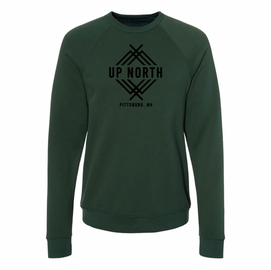 Up North Elevated Logo Crew - Forest