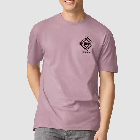 Up North Small Logo Tee - Washed Purple
