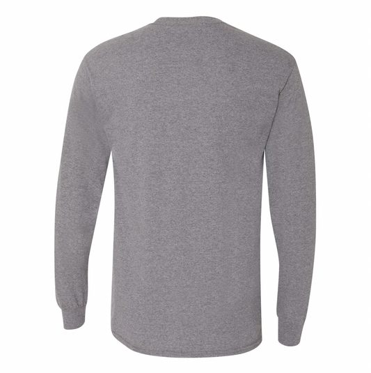 Circle Logo Unisex LS Tee - Grey Heather