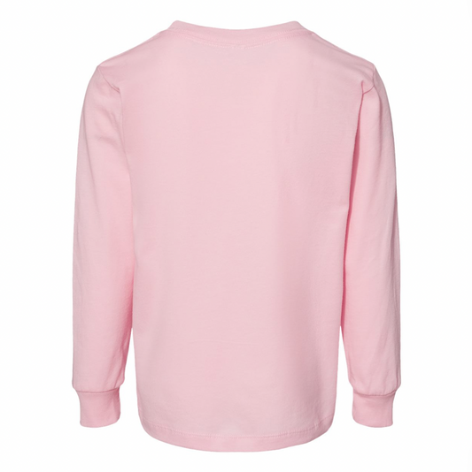 Toddler Rectangle Logo LS - Pink