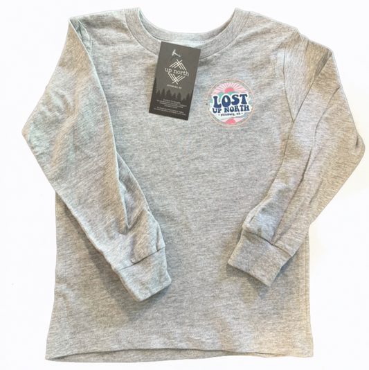 Toddler Lost Graphic LS - Grey Heather