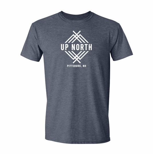 Up North Logo Tee - Navy Heather
