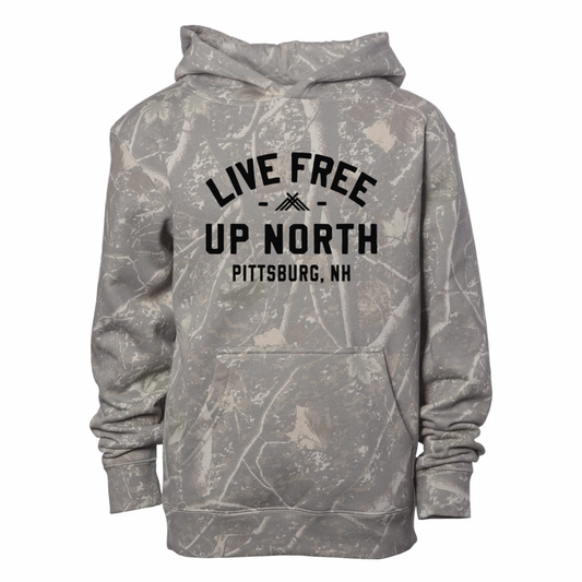 Live Free YOUTH Hoodie - Deadwood Camo