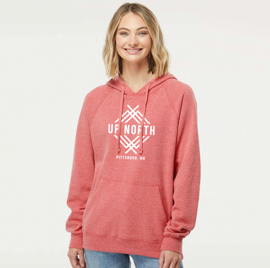 Up North Elevated Logo Hoodie - Washed Coral Red