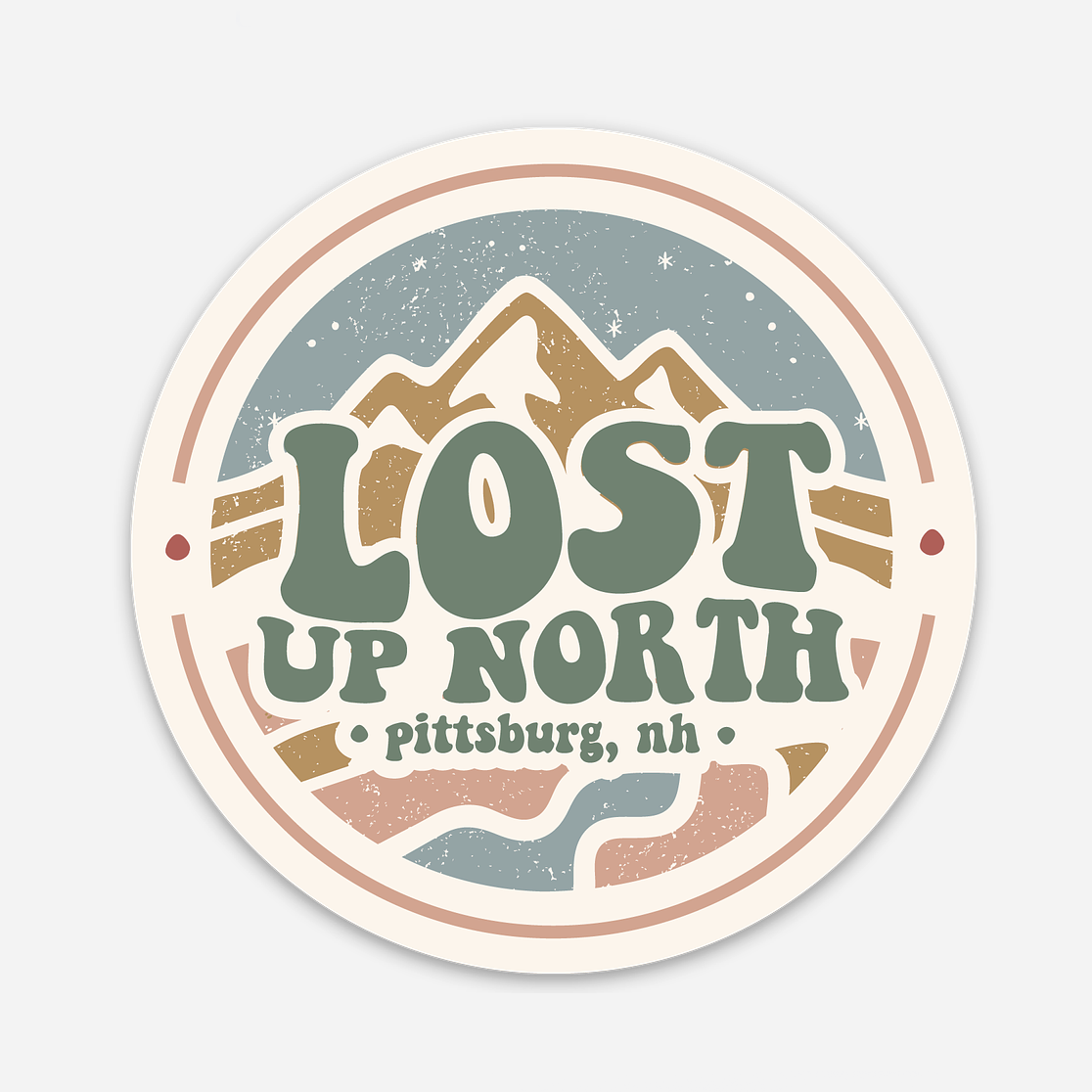 LOST Up North - Permanent Sticker