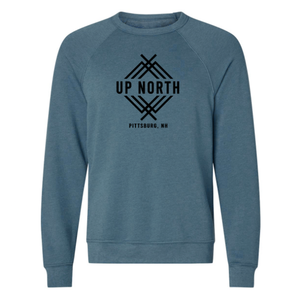 Up North Elevated Logo Crew - Washed Blue