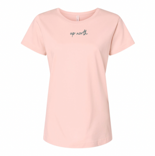 Women's Jersey Tee - Script Logo - Blush