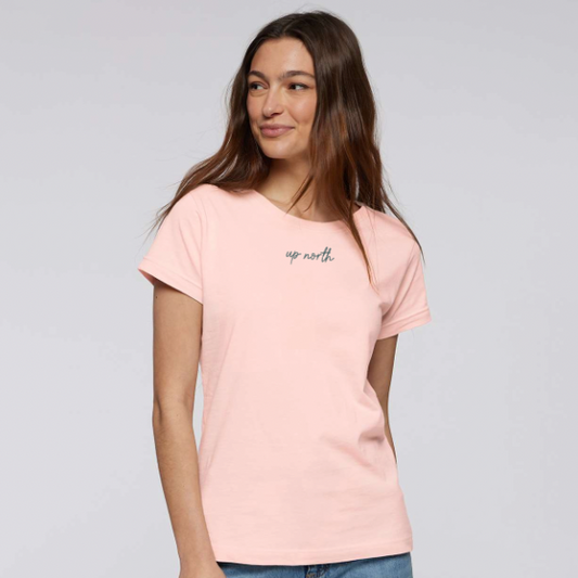 Women's Jersey Tee - Script Logo - Blush