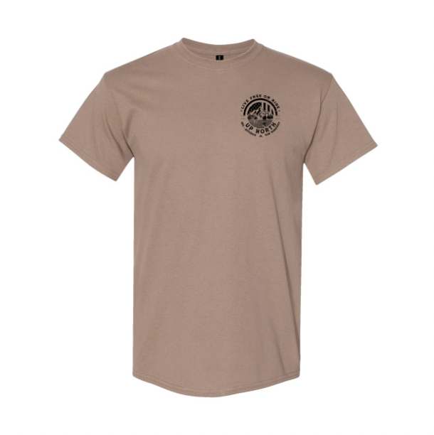 Live Free or Ride Unisex Tee - Brown