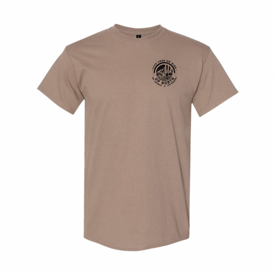 Live Free or Ride Unisex Tee - Brown