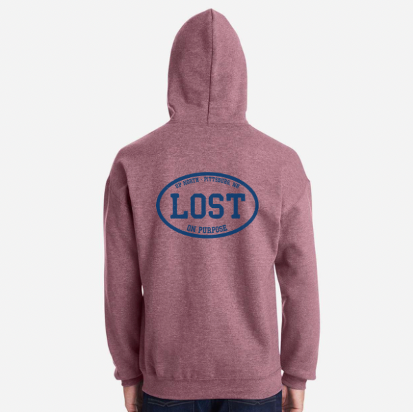 LOST On Purpose Hoodie - Maroon Heather