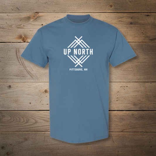 Up North Unisex Logo Tee - Indigo Blue