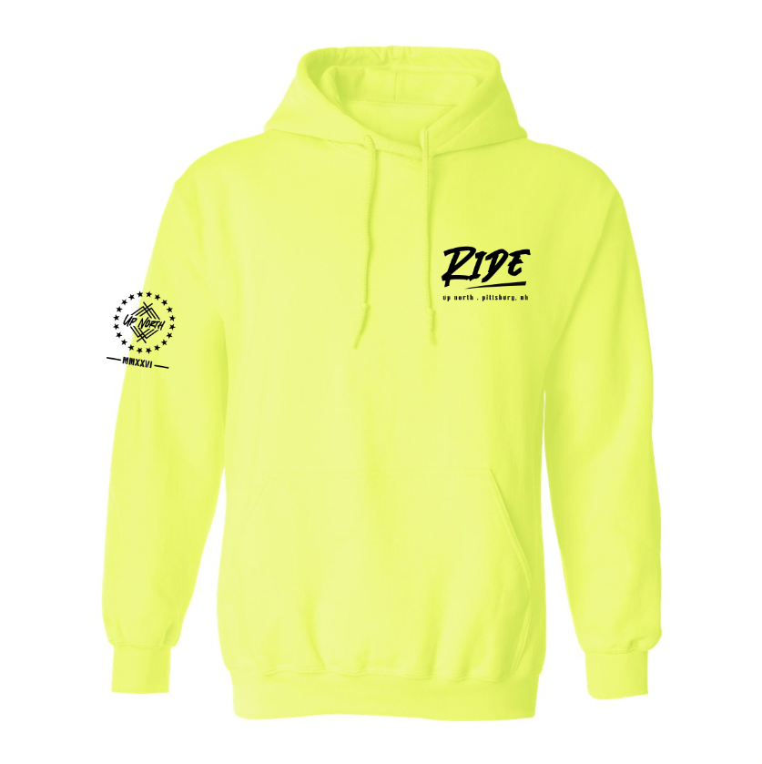 Unisex Neon “RIDE” Up North Hoodie