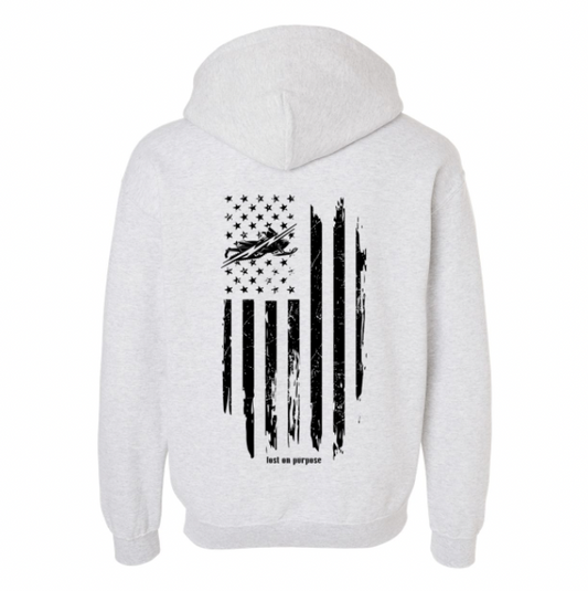 Unisex Light Grey “RIDE” Up North Hoodie