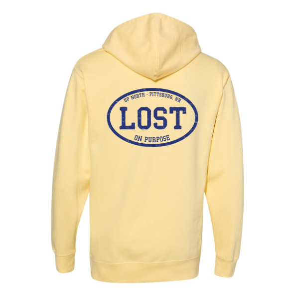 LOST On Purpose - Midweight Hoodie - Soft Yellow