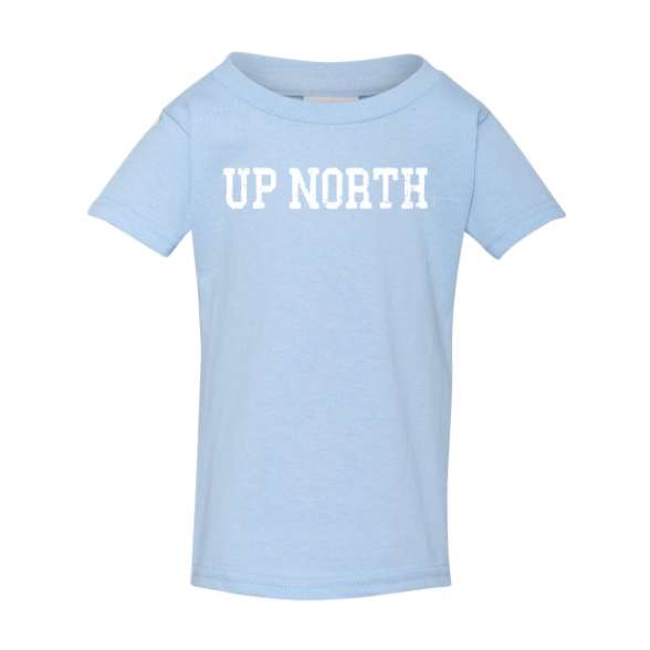 Up North Type - Toddler Tee - Light Blue