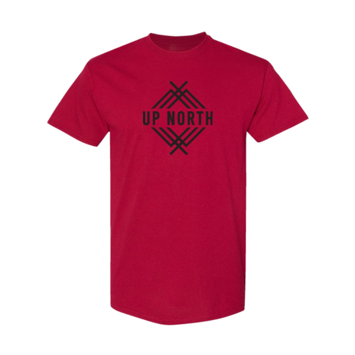 Up North Logo Tee - Deep Red