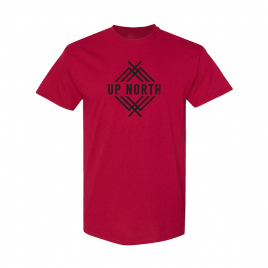 Up North Logo Tee - Deep Red
