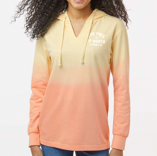 Women's Ombré Hooded Pullover - Sunrise