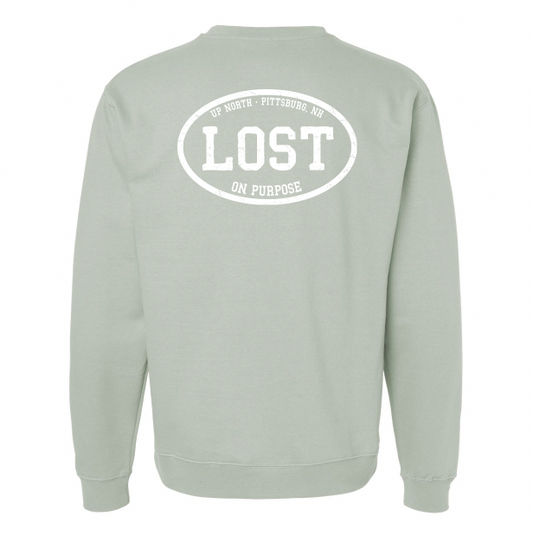 LOST On Purpose Crewneck – Sage