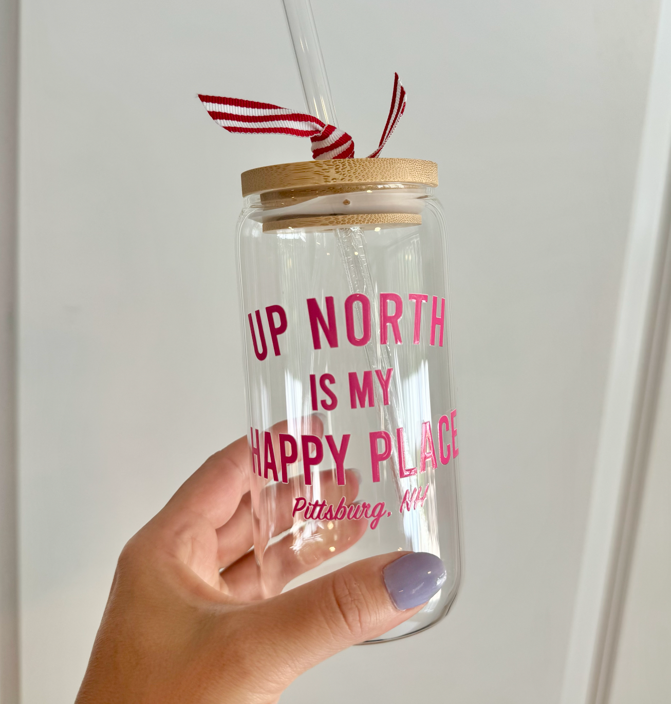Up North 16oz Glass Can Tumbler