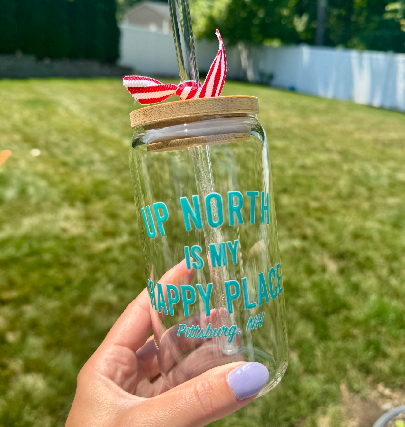 Up North 16oz Glass Can Tumbler