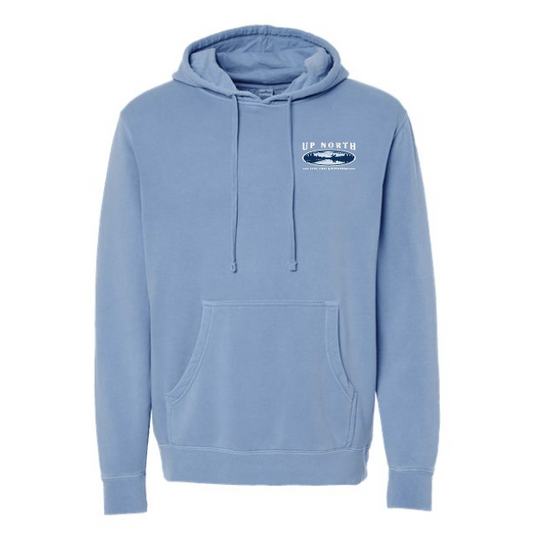 Vintage Up North Lake Life Hoodie - Lt Blue
