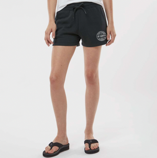 Circle Logo Ladies Short - Black