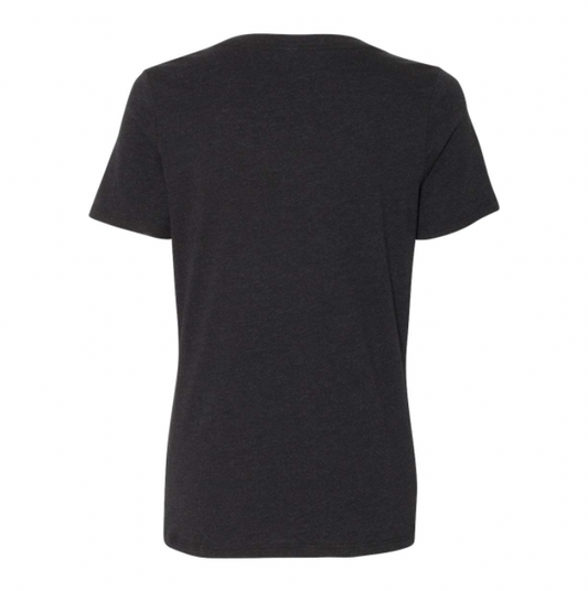 Women's Circle Logo V-Neck Tee – Black