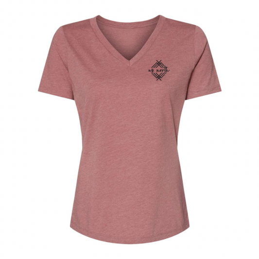 Women's Up North V-Neck Tee – Mauve