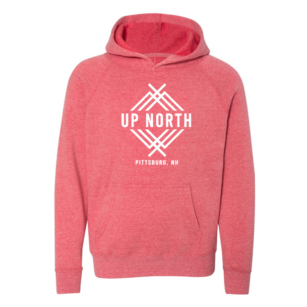 YOUTH Up North Logo Hoodie - Pomegranate