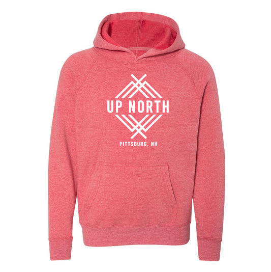 YOUTH Up North Logo Hoodie - Pomegranate