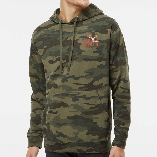 Up North Camo Moose Hoodie
