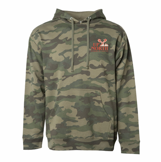 Up North Camo Moose Hoodie