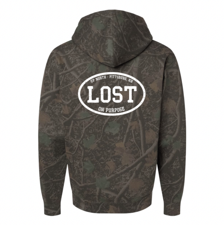 LOST on Purpose Heavyweight Camo Hoodie