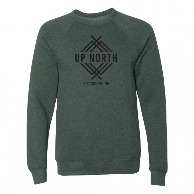 Up North Elevated Logo Crew - Heather Green