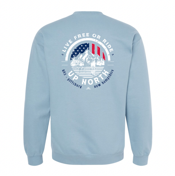 Live Free or RIDE - ATV Crew - Slate Blue