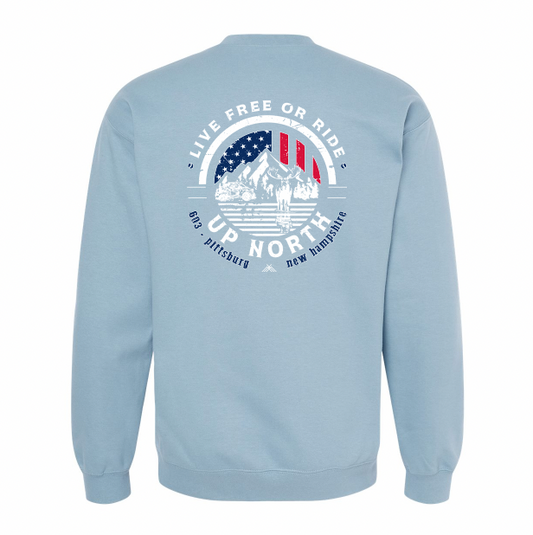 Live Free or RIDE - ATV Crew - Slate Blue