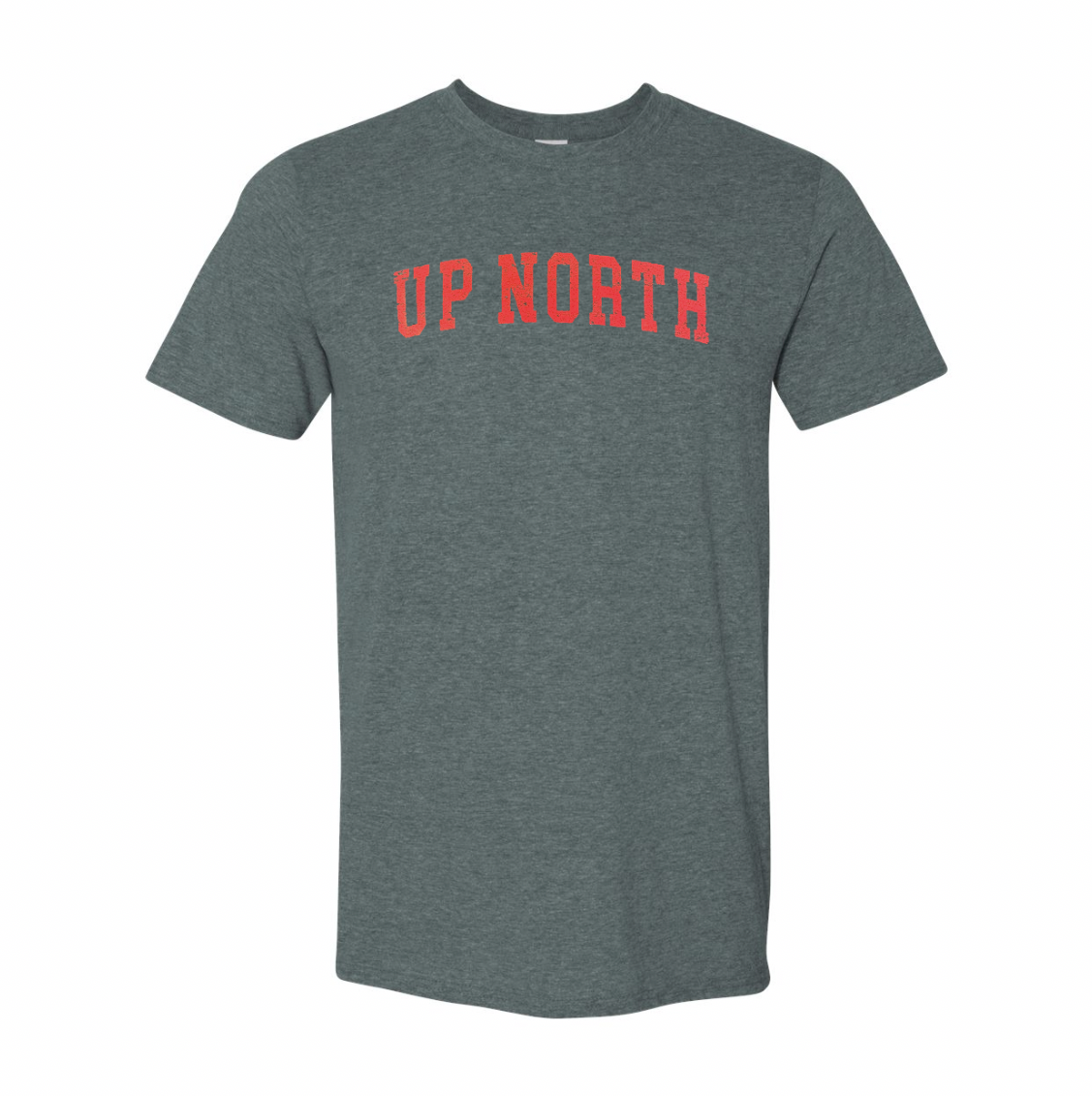 Up North Vintage Arch Tee - Charcoal