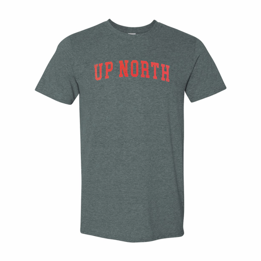 Up North Vintage Arch Tee - Charcoal