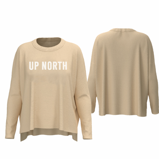 Ladies UP NORTH Everyday Sweater - Cream