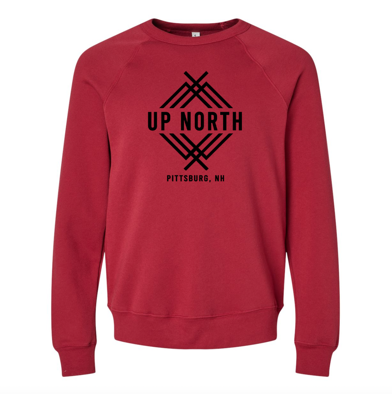 Up North Elevated Logo Crew - Deep Red