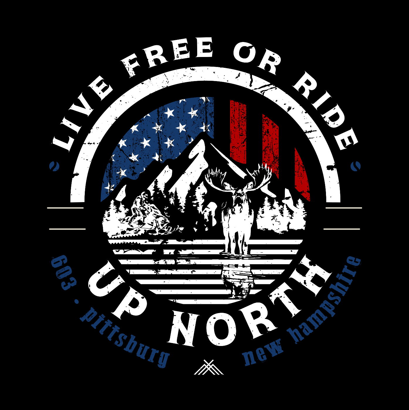 Live Free or RIDE - Snowmobile Hoodie