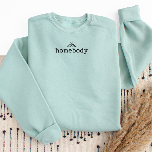 Homebody - Mint Ultra Soft Fleece Crewneck